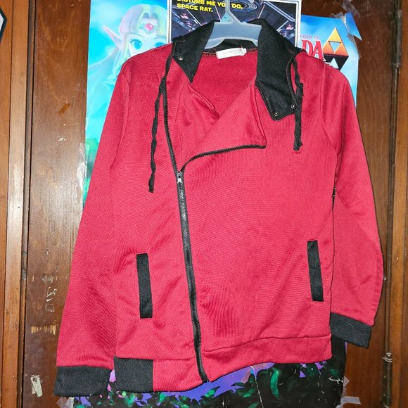 Other - 2/$15 mens clothing-Oblique Zipper Hoodie Slim Fit Cosplay Costume Jacket xl